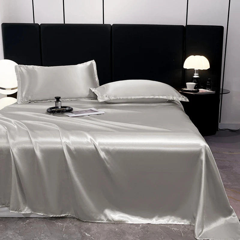 Satin Sheets Hotel Luxury Silky 1pcs King Queen Size Luxury Bedspread