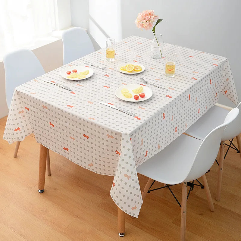 New Rectangular Household Tablecloth Simple and Dirt Resistant Waterproof