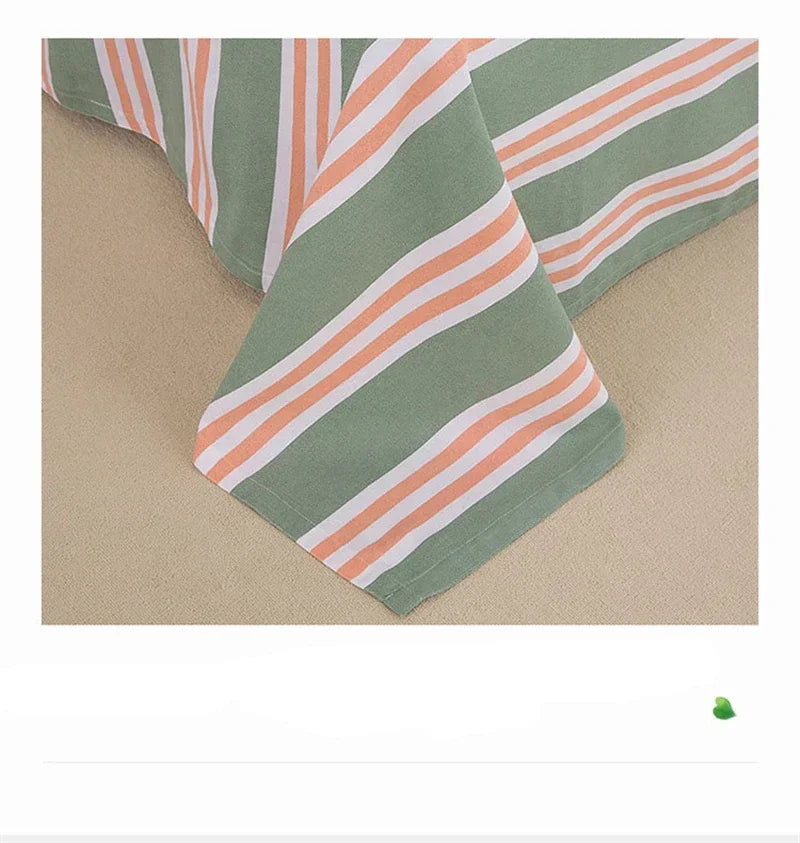 Soft 100% Cotton Coarse Cloth Bed Sheet Thick Sleep Naked Single Double Bedsheet