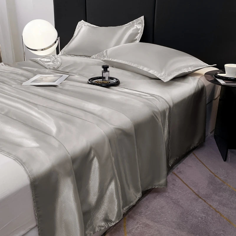 Satin Sheets Hotel Luxury Silky 1pcs King Queen Size Luxury Bedspread