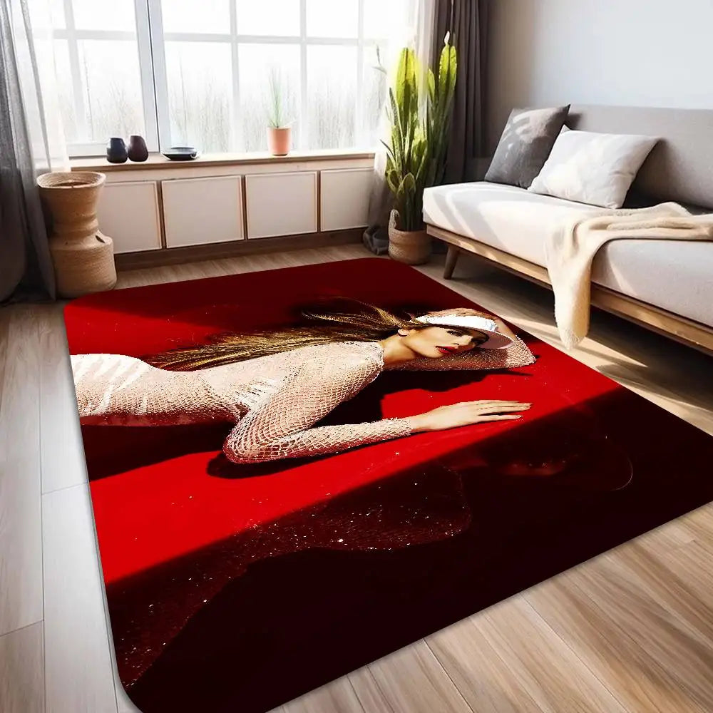 J-Jennifer Lopez Actor Singer Floor Mat Rectangle Anti-slip Home Soft