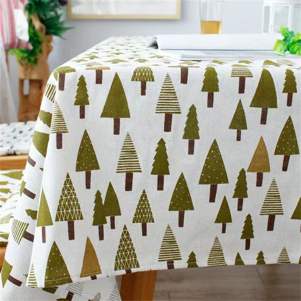 Ins Tablecloth Cotton Linen Art Japanese Small Fresh Living Room Dust Table