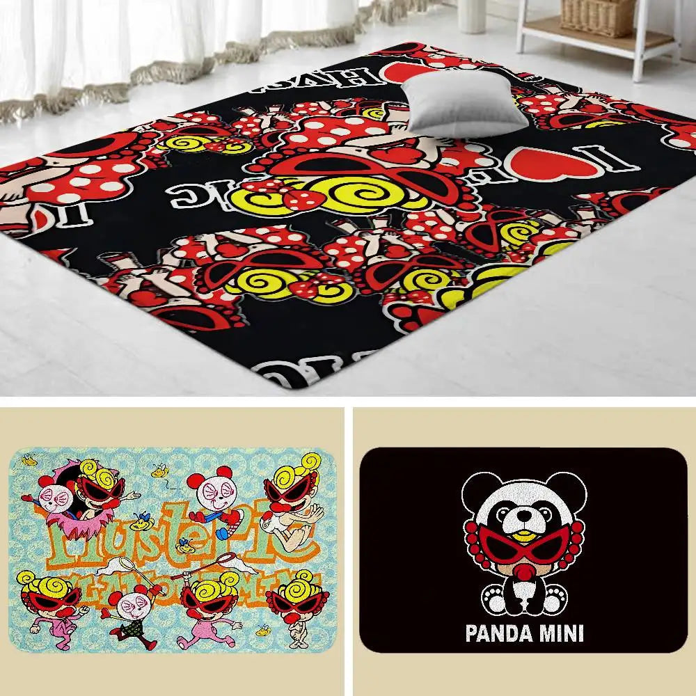 Fashion H-Hysteric Mini Floor Mat Bathroom Absorbent Mat Simple Door