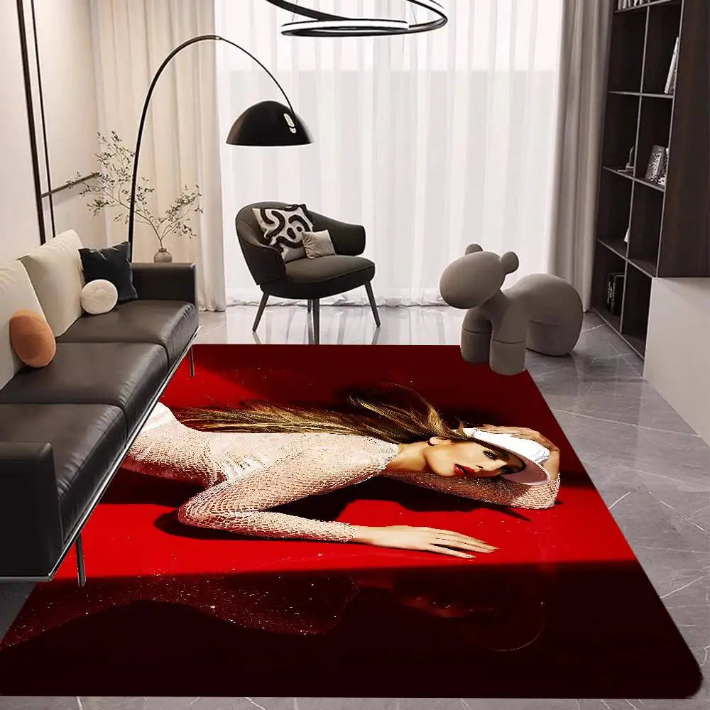 J-Jennifer Lopez Actor Singer Floor Mat Rectangle Anti-slip Home Soft