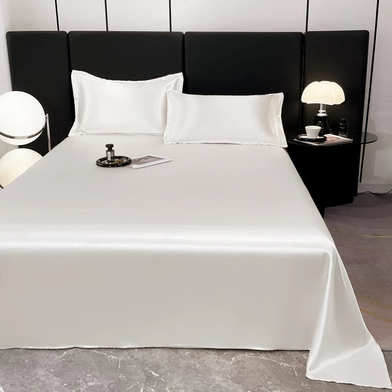Satin Sheets Hotel Luxury Silky 1pcs King Queen Size Luxury Bedspread