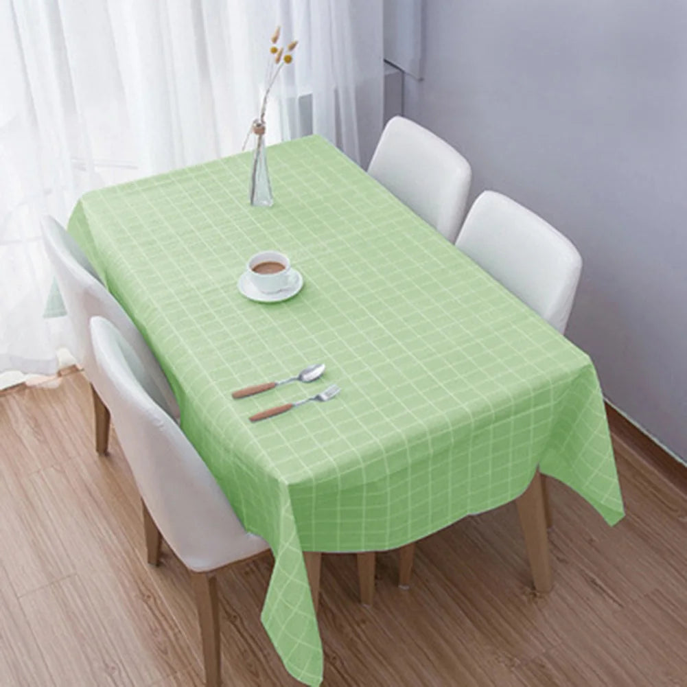 1Pcs Checkered Disposable Tablecloth Wedding Birthday Party Indoor
