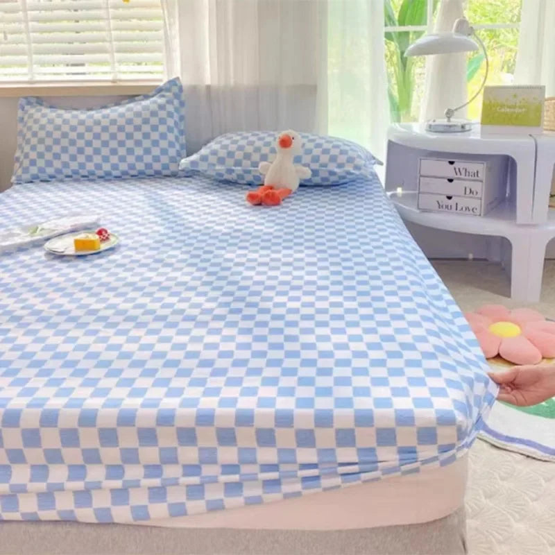 New 150X200cm Bed Sheet Product 100%Cotton Printing Bed Mattress With Four