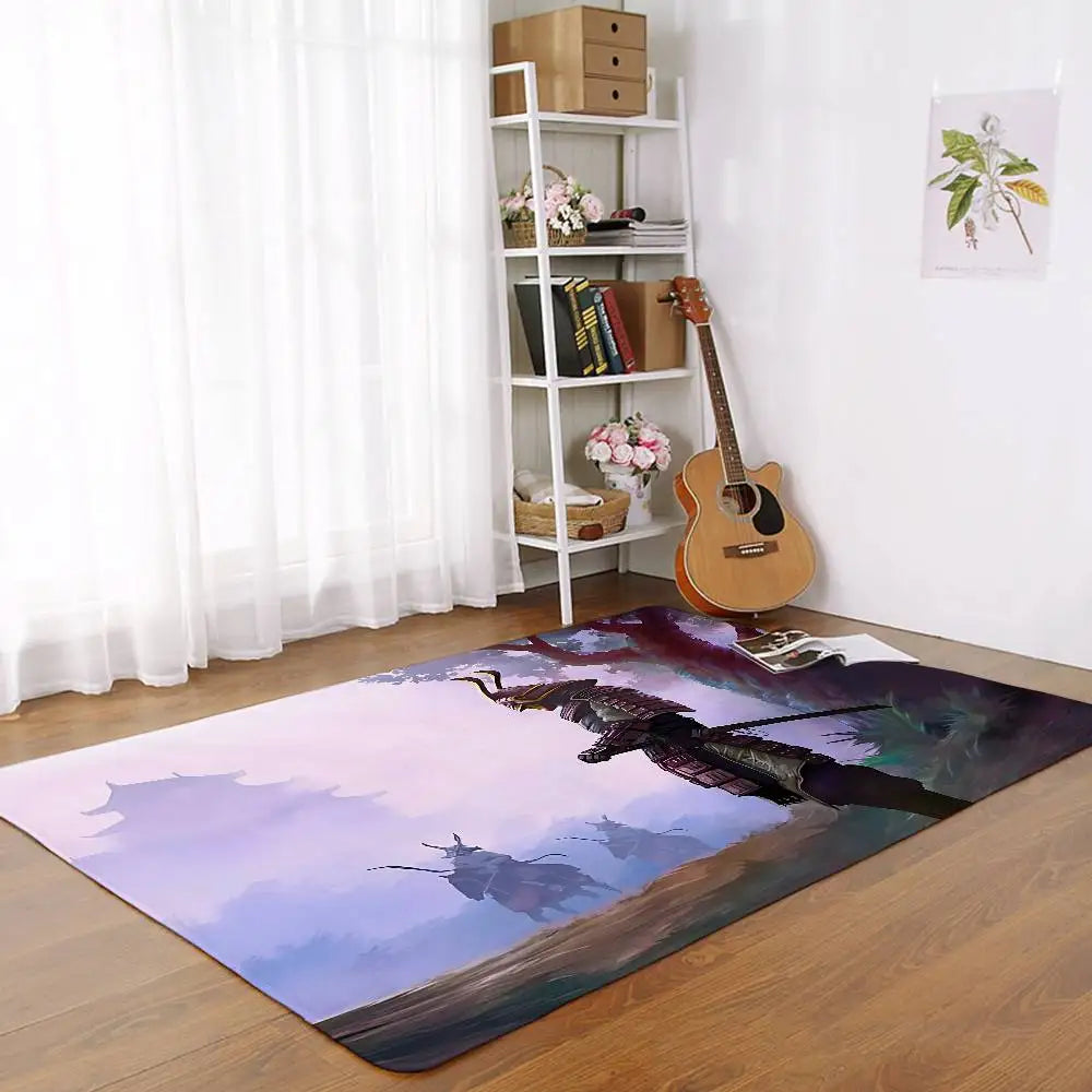 Samurai Floor Mat Bathroom Absorbent Mat Simple Door Dirt-resistant