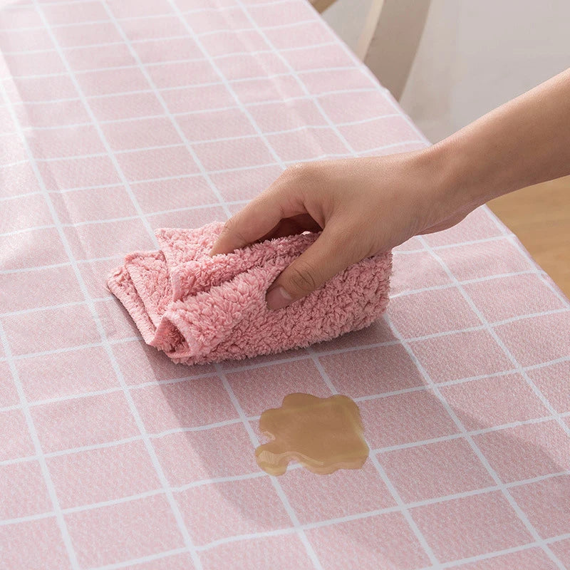 137X90CM PEVA Waterproof Oilproof Tablecloth Table Cloth Plaid Pattern Table Cover For Party Outdoor Picnic Cloth