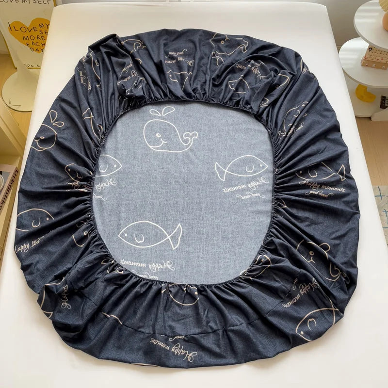 Bed Sheets Cute Animals Fitted Sheet Non Slip 침대패드 Bedspread With Elastic