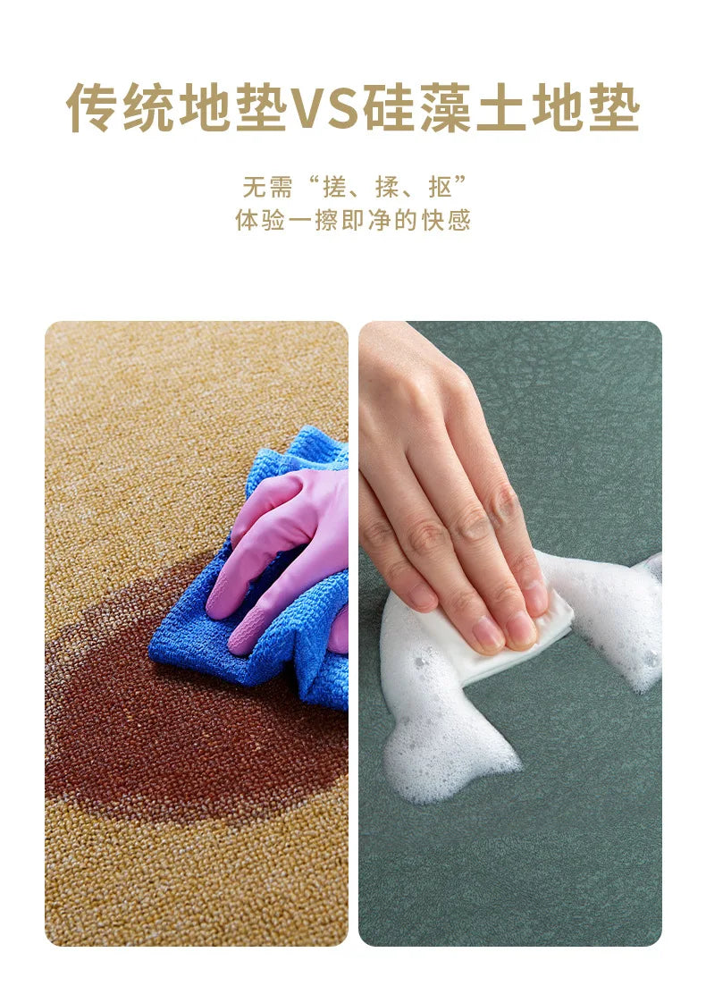 Bathroom Mats Diatomaceous Soft Mats Bathroom Quick Dry Water-absorbing Mats