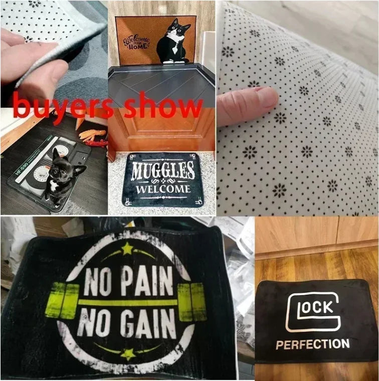 The Dentist Tooth Floor Mat Graphic Printed Flannel Doormats for