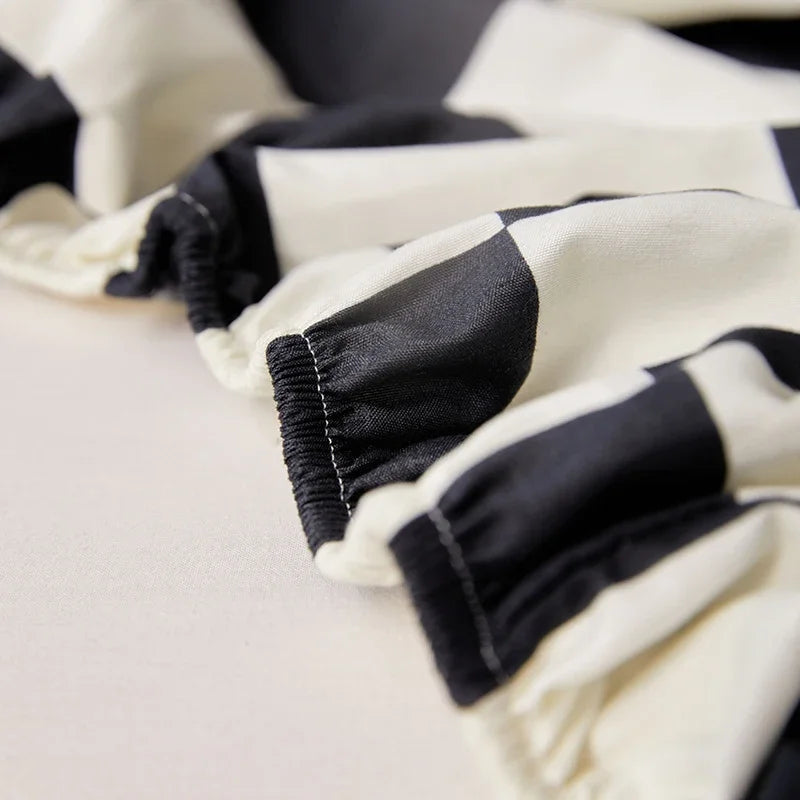 High Quality White Bed Sheet with Elastic Band Single/Queen/King Size