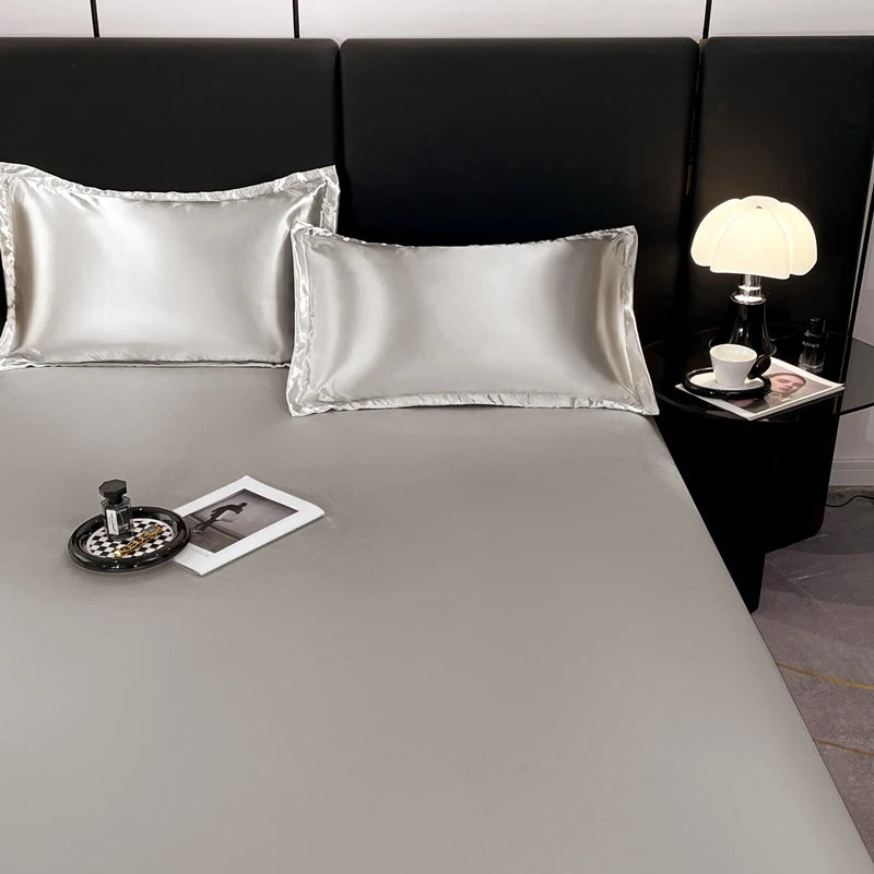 Satin Sheets Hotel Luxury Silky 1pcs King Queen Size Luxury Bedspread