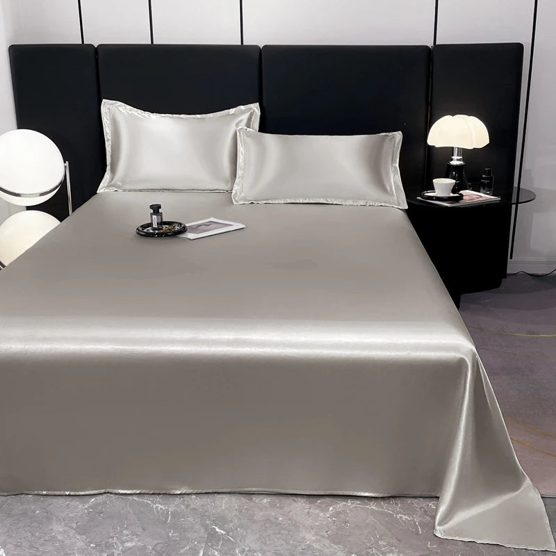 Satin Sheets Hotel Luxury Silky 1pcs King Queen Size Luxury Bedspread
