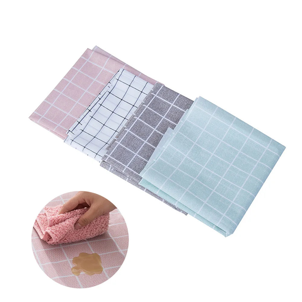 1Pcs Checkered Disposable Tablecloth Wedding Birthday Party Indoor